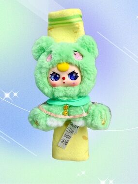 Baby Three FROG 🐸 Green Plush Car Seat Belt Cover Backpack Blind Box Bb3 Velcro